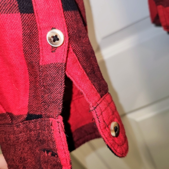 Sonoma Red and Black Buffalo Plaid Checkered Shirt - Picture 7 of 9